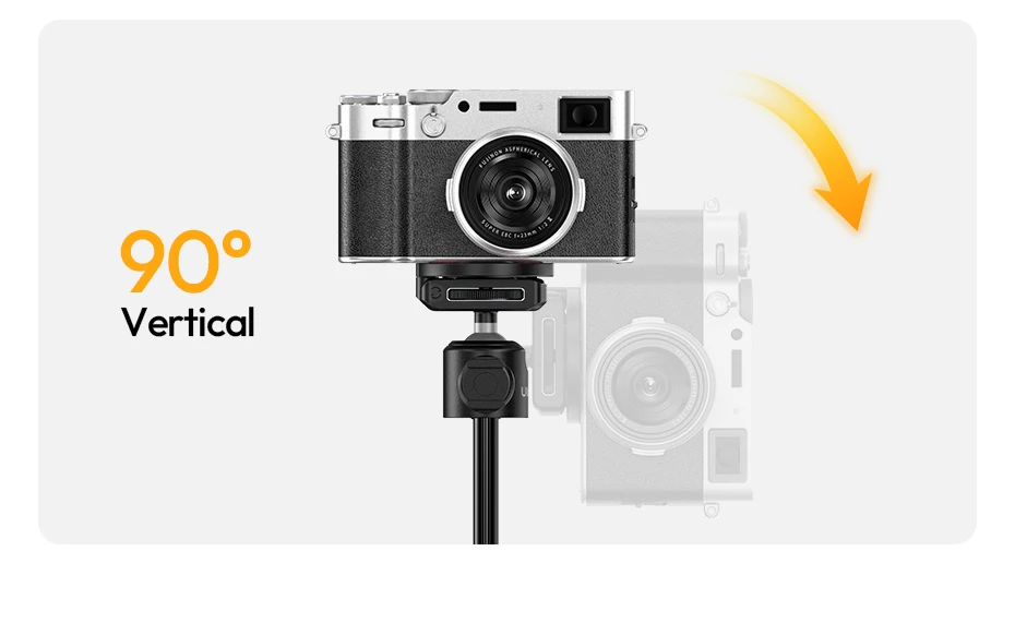 Ulanzi MT-44M Selfie Stick Ground Tripod 1/4''&Magnetic Selfie Stick for Smartphone Camera One-Touch Auto Deploy for Travel