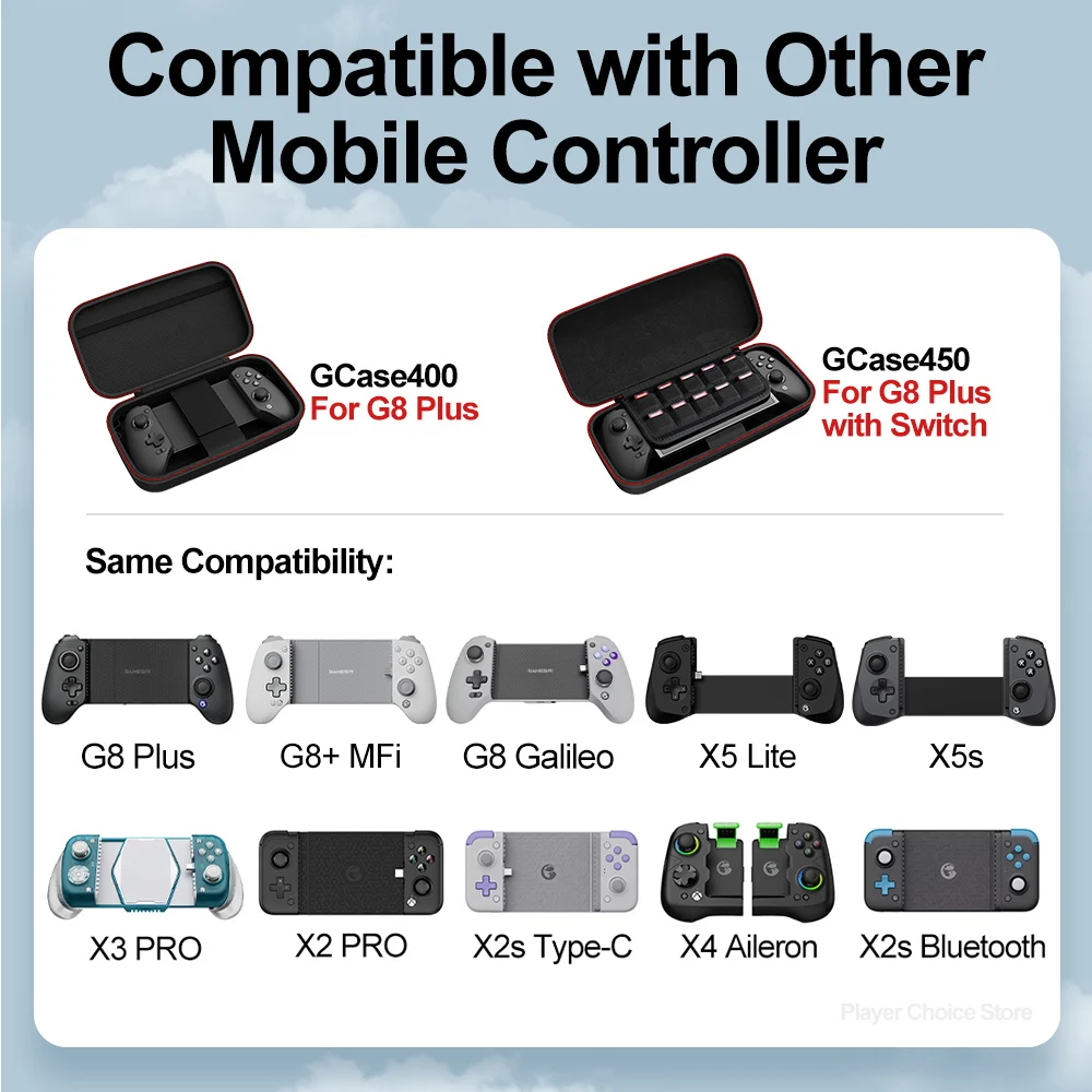 GameSir G8 Plus Carrying Case G8 Galileo X5 Lite X5s G8+ MFi Controller Bag for X3 PRO X2s Type-C X4 Aileron Mobile Gamepads Box