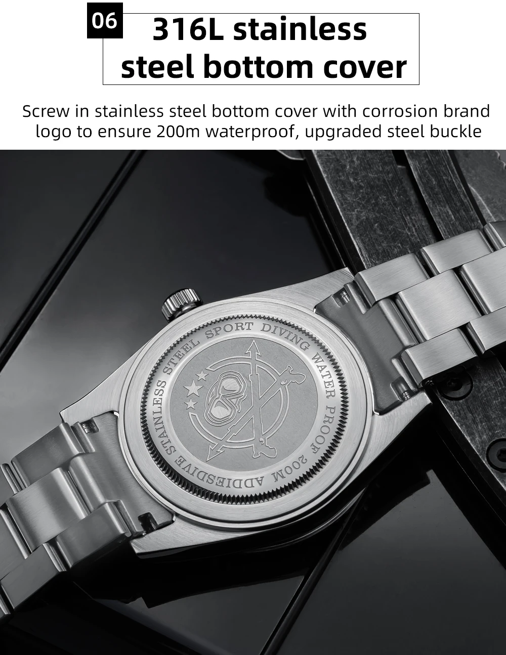ADDIESDIVE Luxury Men's Analog Watch BGW9 Luminous Ceramic Bezel Bubble Mirror Glass Diver's Watch 200m Quartz Watches AD2068