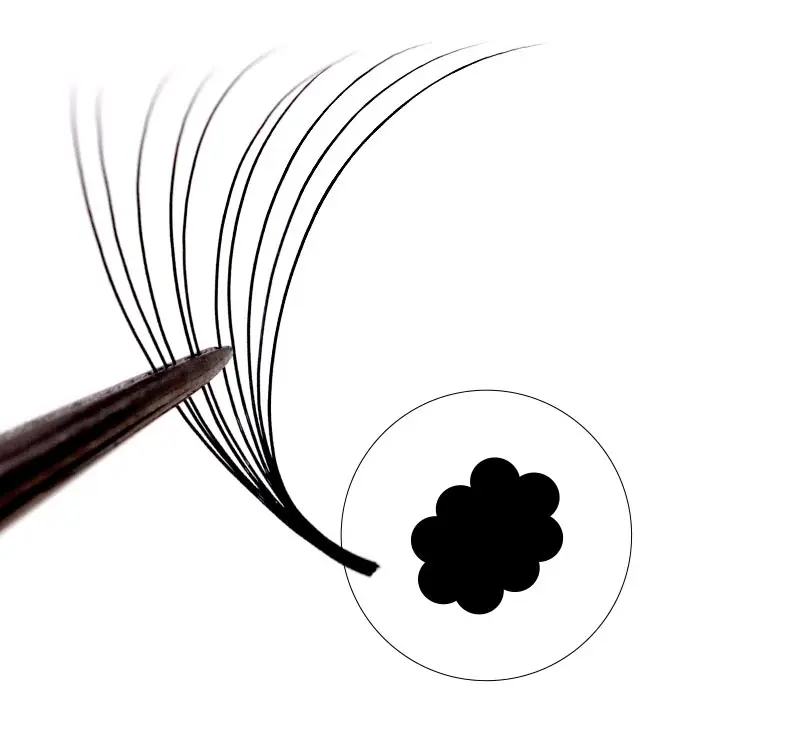 1000Fans Mix Thin Root Narrow Pointy Base Premade Fans Eyelash Extension 5D 6D 8D 10D Narrow Volume Fan Promade Ready Fan Lashes