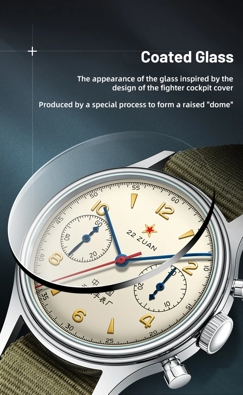 Seagull 1963 International Edition Men's Mechanical Watch Pilot Clock ST1901 Retro Chronograph Wristwatch Air Force Aviation New