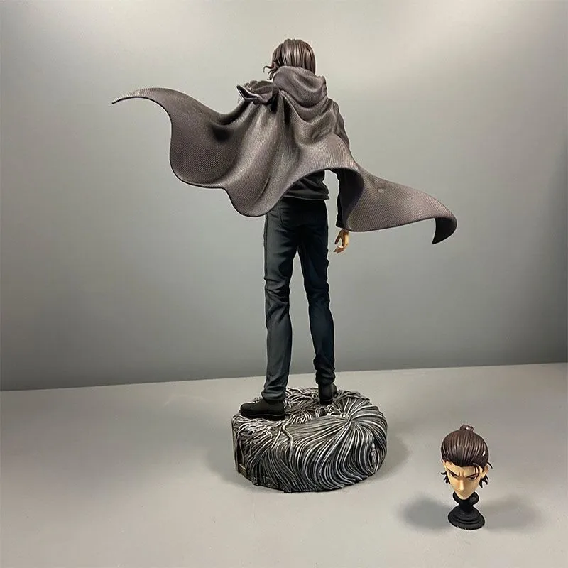 30cm Attack On Titan Gk Chikara Eren Jaeger Double Headed Statue PVC Action Figure Anime Figure Model Toys Collection Doll Gift