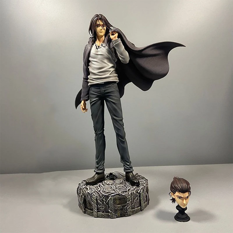 30cm Attack On Titan Gk Chikara Eren Jaeger Double Headed Statue PVC Action Figure Anime Figure Model Toys Collection Doll Gift