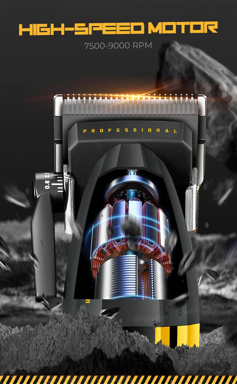 VGR Clipper Professional Hair Trimmer Electric Hair Cutting Machine 9000 RPM Hair Clipper Barber Cordless Clipper for Men V-285