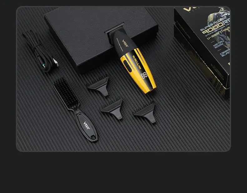 VGR Clipper Professional Hair Trimmer Electric Hair Cutting Machine 9000 RPM Hair Clipper Barber Cordless Clipper for Men V-285