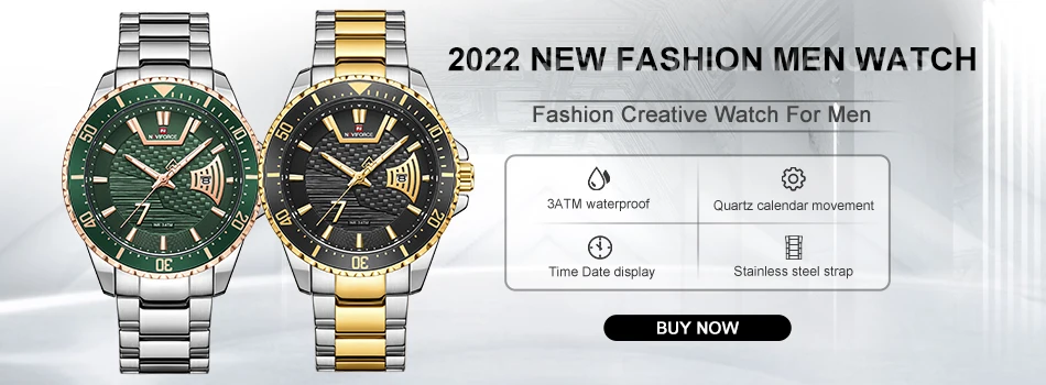 2024 Top Brand NAVIFORCE Mens Watches Stainless Steel Strap Casual Male Quartz Sports Wristwatch Luxury Waterproof Date Clock