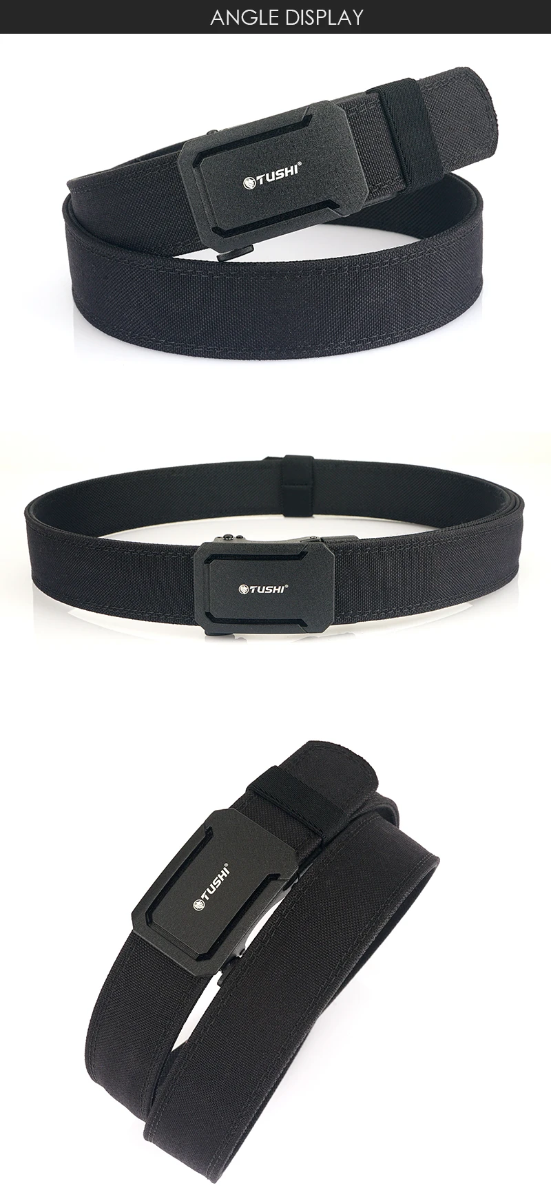 VATLTY New Military Belt for Men Sturdy Nylon Metal Automatic Buckle Police Duty Belt Tactical Outdoor Girdle IPSC Accessories