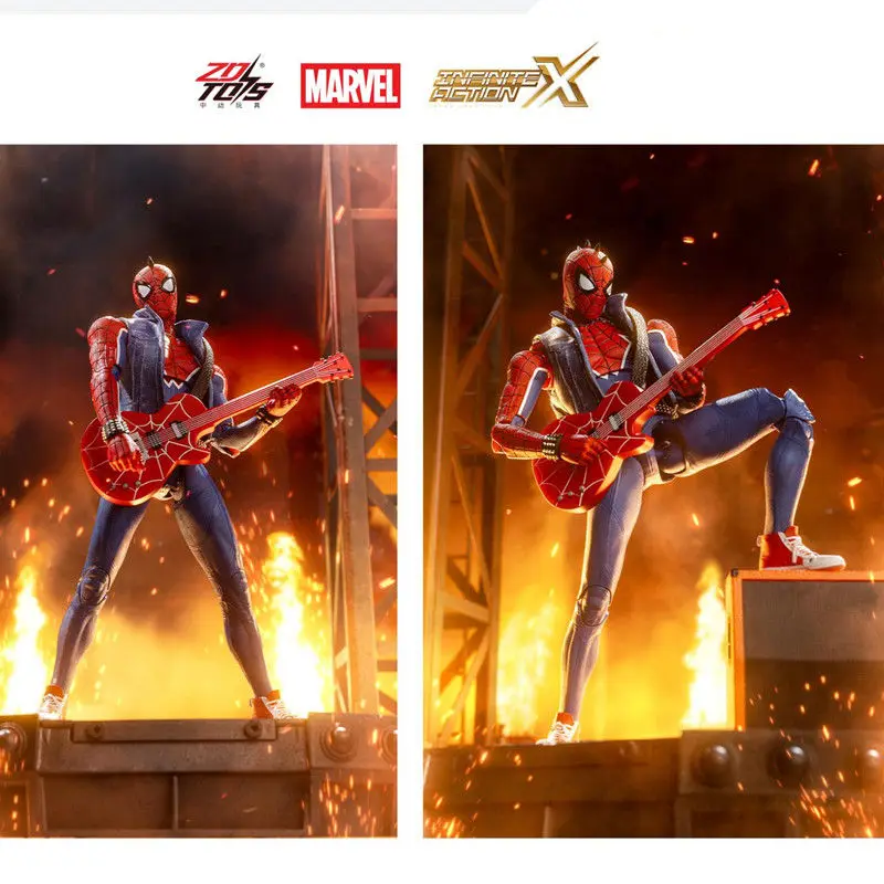 ZD Toys Spider-Man Brand New Day Miles Morales Spider-Man Scarlet Spider Hobie Brown Iron Spider Action Figure Toys Model Gift