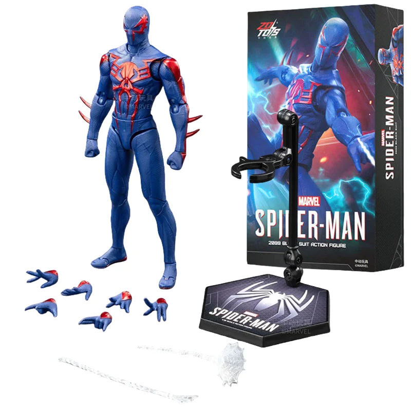 ZD Toys Spider-Man Brand New Day Miles Morales Spider-Man Scarlet Spider Hobie Brown Iron Spider Action Figure Toys Model Gift