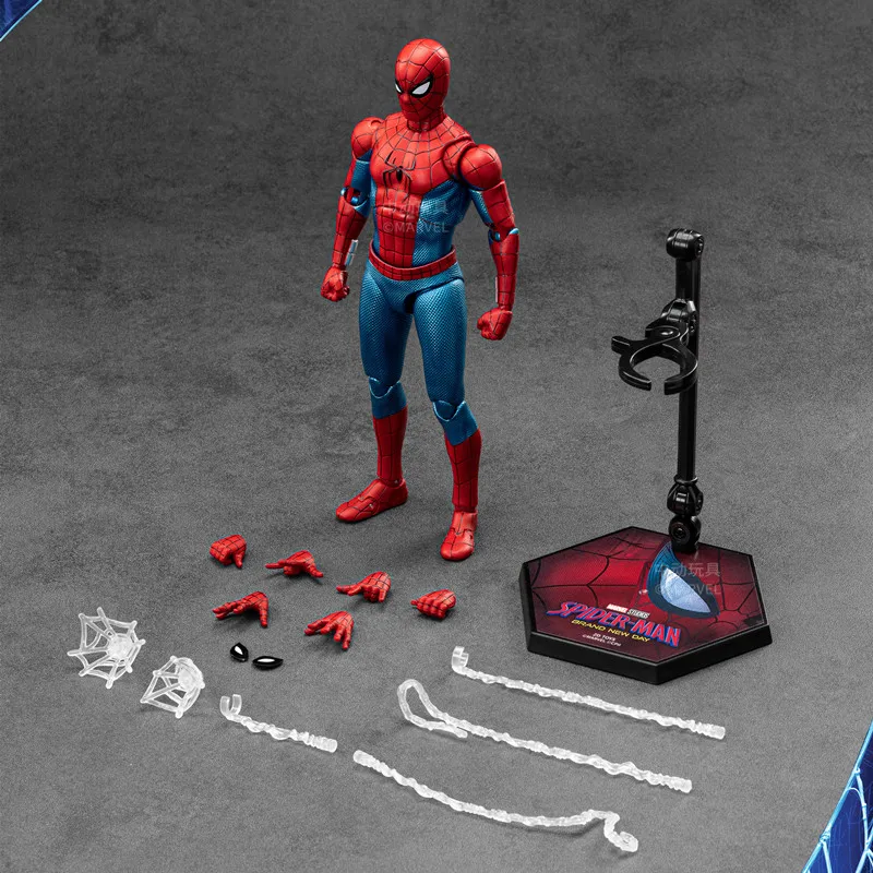 ZD Toys Spider-Man Brand New Day Miles Morales Spider-Man Scarlet Spider Hobie Brown Iron Spider Action Figure Toys Model Gift