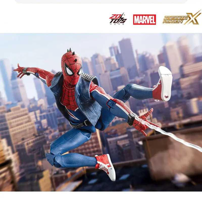 ZD Toys Spider-Man Brand New Day Miles Morales Spider-Man Scarlet Spider Hobie Brown Iron Spider Action Figure Toys Model Gift