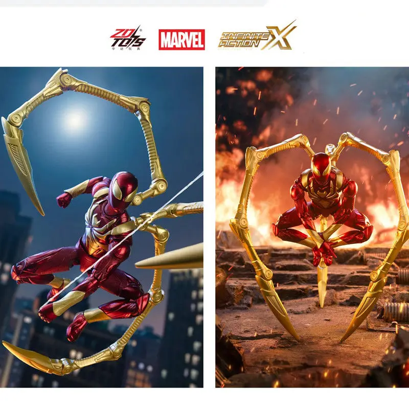 ZD Toys Spider-Man Brand New Day Miles Morales Spider-Man Scarlet Spider Hobie Brown Iron Spider Action Figure Toys Model Gift