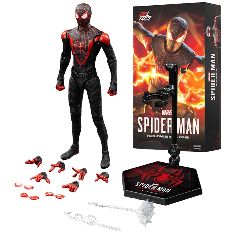 ZD Toys Spider-Man Brand New Day Miles Morales Spider-Man Scarlet Spider Hobie Brown Iron Spider Action Figure Toys Model Gift