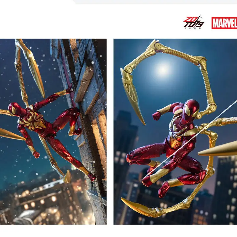 ZD Toys Spider-Man Brand New Day Miles Morales Spider-Man Scarlet Spider Hobie Brown Iron Spider Action Figure Toys Model Gift