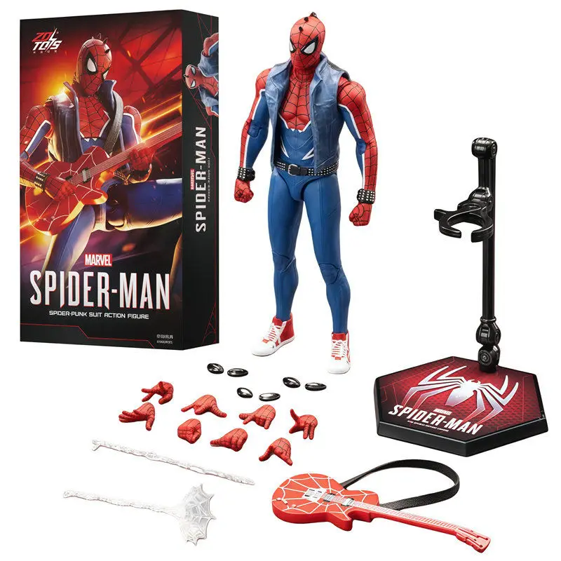 ZD Toys Spider-Man Brand New Day Miles Morales Spider-Man Scarlet Spider Hobie Brown Iron Spider Action Figure Toys Model Gift