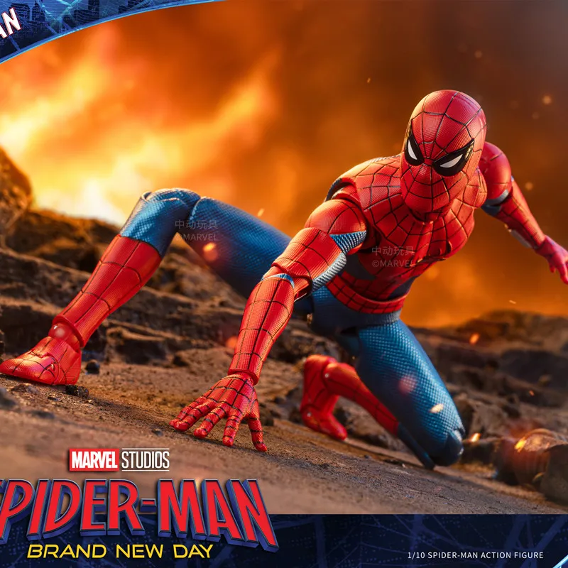 ZD Toys Spider-Man Brand New Day Miles Morales Spider-Man Scarlet Spider Hobie Brown Iron Spider Action Figure Toys Model Gift