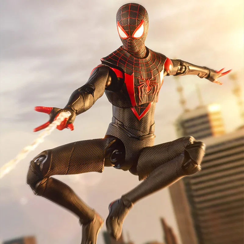 ZD Toys Spider-Man Brand New Day Miles Morales Spider-Man Scarlet Spider Hobie Brown Iron Spider Action Figure Toys Model Gift
