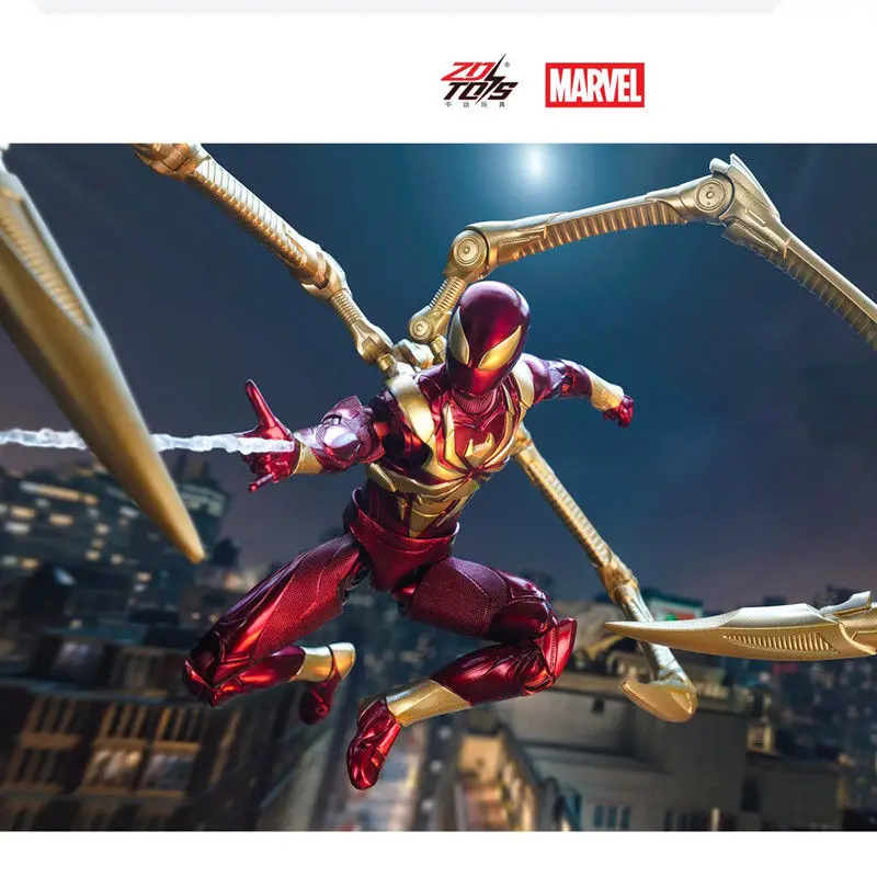 ZD Toys Spider-Man Brand New Day Miles Morales Spider-Man Scarlet Spider Hobie Brown Iron Spider Action Figure Toys Model Gift