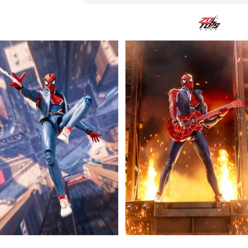 ZD Toys Spider-Man Brand New Day Miles Morales Spider-Man Scarlet Spider Hobie Brown Iron Spider Action Figure Toys Model Gift