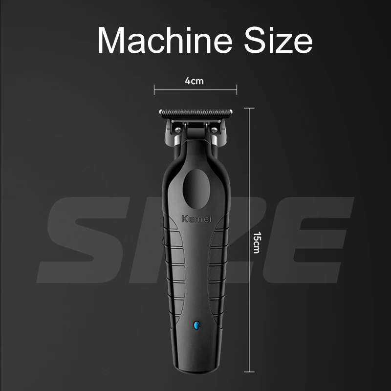 KM-2299 Hair Clipper Kemei Professional Electric USB Rechargeable Barber Trimmer Cordless Trimmer Type-c Zero Gapped Cutting