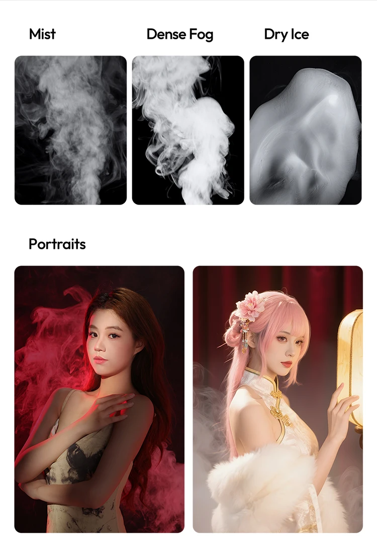 Ulanzi FM02 FILMOG X 30W Portable Smoke Machine Real-time Dispaly Type-C Charging for Photography Video Filming Stage Effect