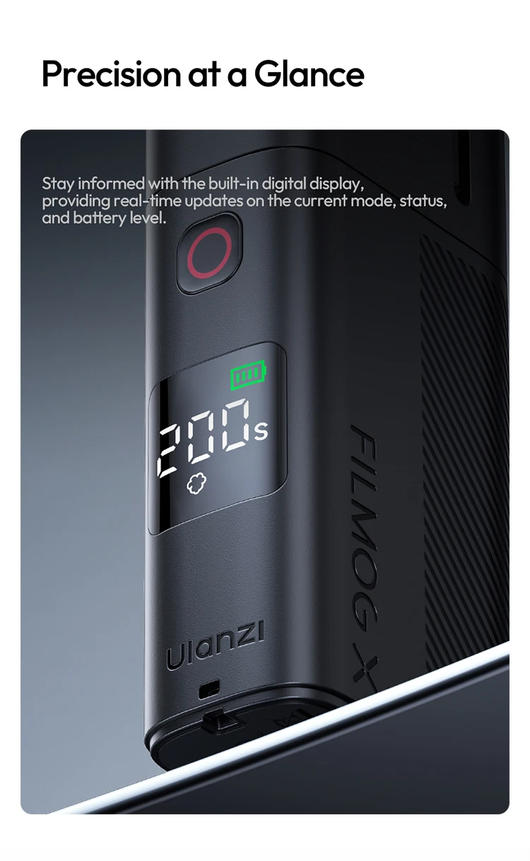 Ulanzi FM02 FILMOG X 30W Portable Smoke Machine Real-time Dispaly Type-C Charging for Photography Video Filming Stage Effect