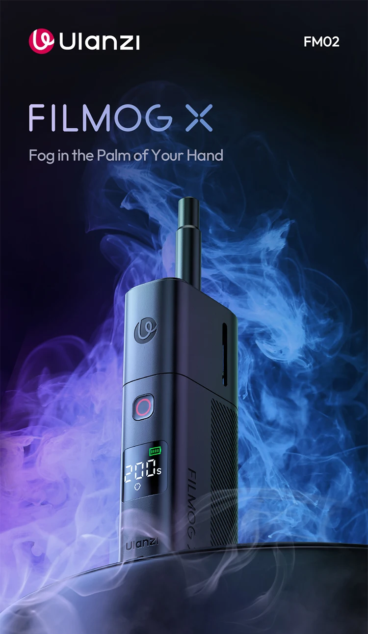 Ulanzi FM02 FILMOG X 30W Portable Smoke Machine Real-time Dispaly Type-C Charging for Photography Video Filming Stage Effect
