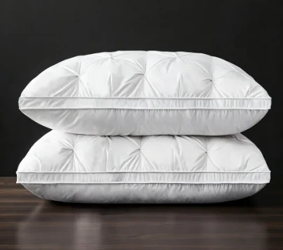 HTMCK 5-Star Hotel Quality Pillow - Comfortable Soft Bilateral 3D Washable Solid Color Sleeping Pillow for Enhanced Sleep Experi