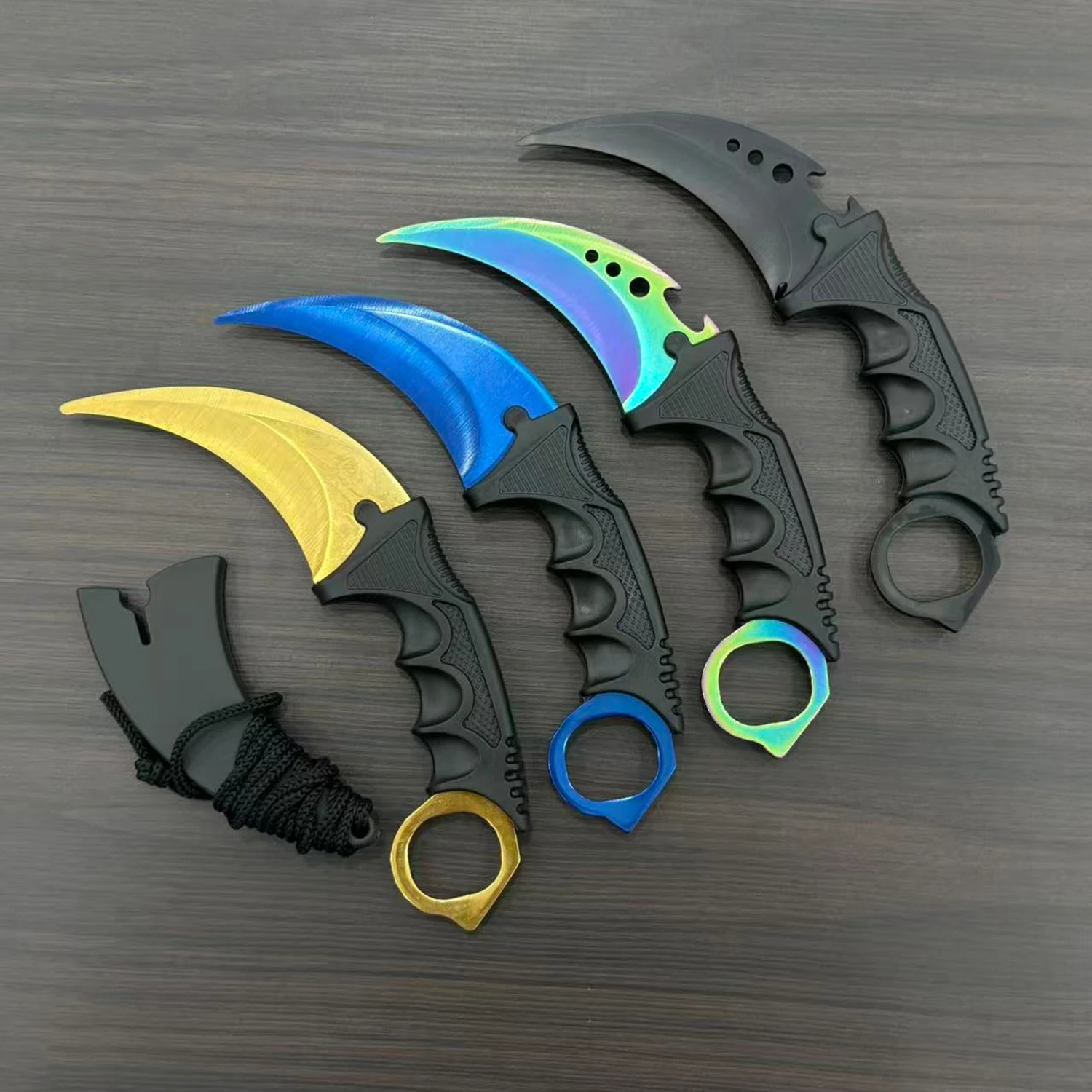 Outdoor Training Toy Claw Knife Game Peripherals Martial Arts Performance Props Boys Karambit Collectible Home Decoration Toys