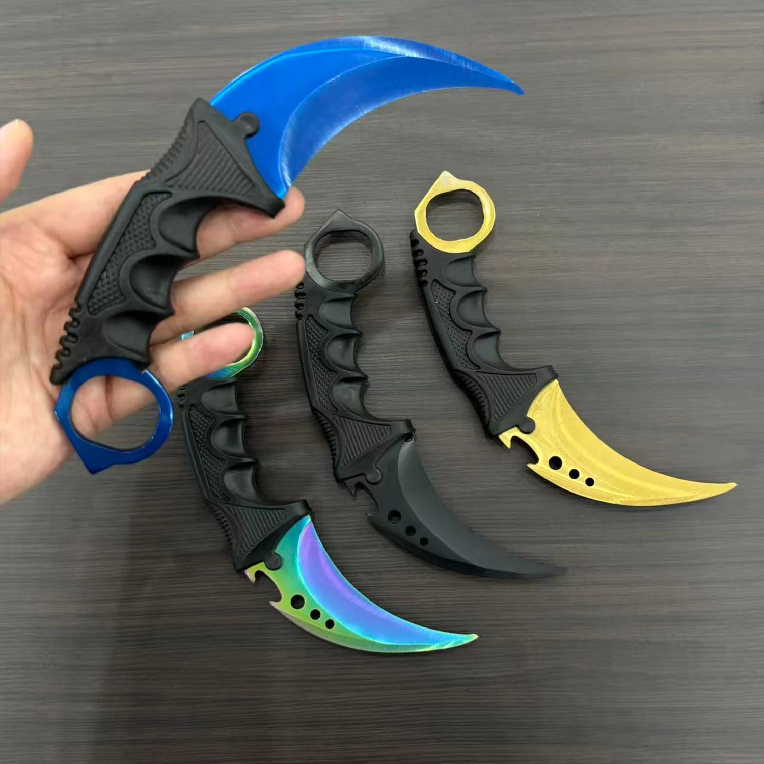 Outdoor Training Toy Claw Knife Game Peripherals Martial Arts Performance Props Boys Karambit Collectible Home Decoration Toys