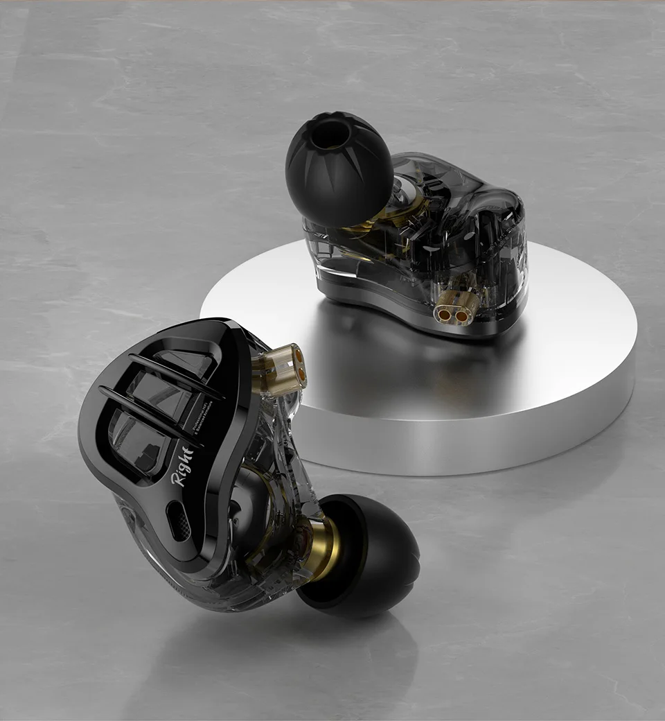 KZ ZAR Hybrid Driver In-ear Monitor 1DD + 7BA HiFi Headphones 2Pin Wired Headphones Music DJ Headphones Sports Gaming Earbud