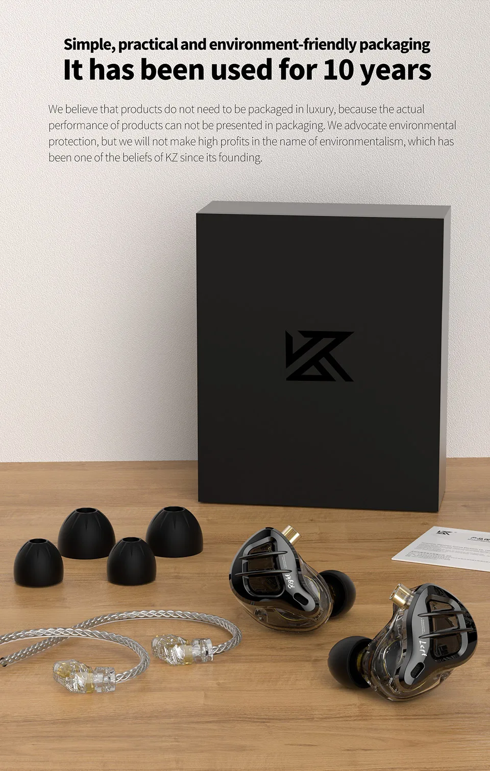 KZ ZAR Hybrid Driver In-ear Monitor 1DD + 7BA HiFi Headphones 2Pin Wired Headphones Music DJ Headphones Sports Gaming Earbud