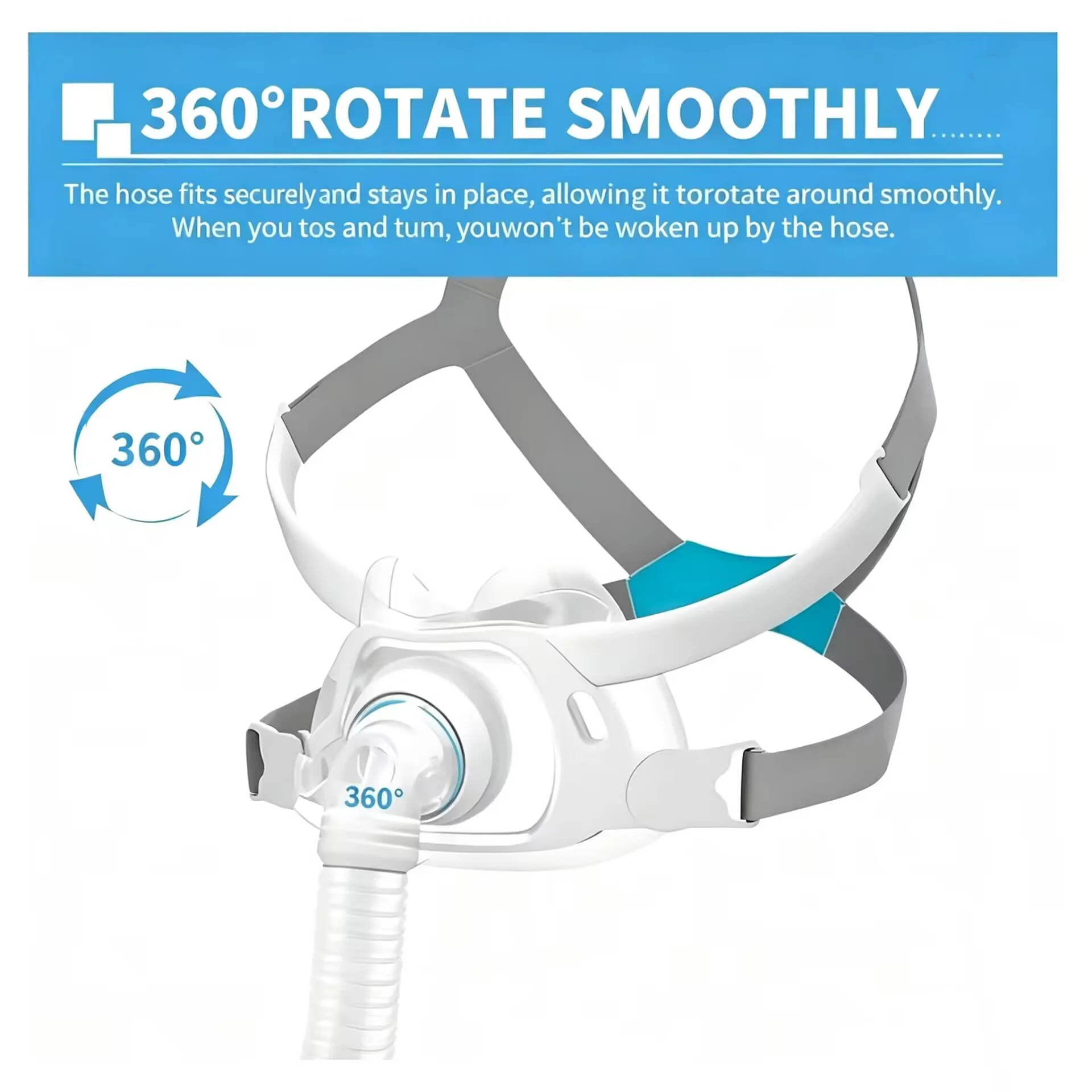 CPAP AirFit F40 Replacement Mask Set, Full Face Compatible, Suitable for Sleep Apnea, Can Effectively Alleviate Snoring Symptoms