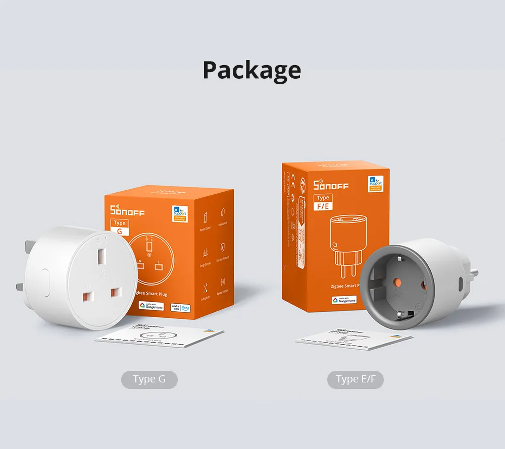 SONOFF S60ZB IPlug Zigbee Smart Plug Energy Monitoring Wireless Socket Timer Smart Switch Voice Control Google Home Amazon Alexa