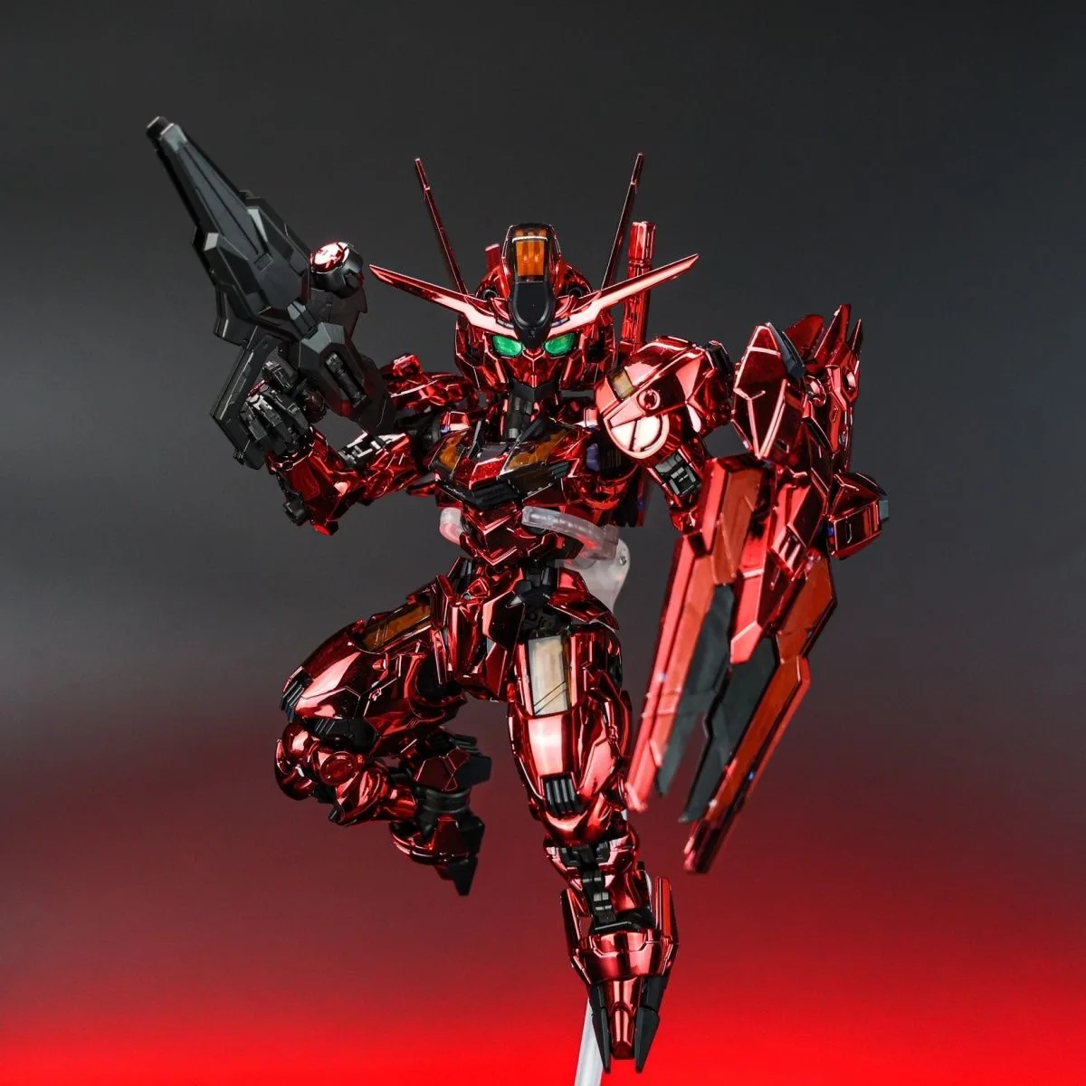 MGSD Aerial Action Figure XVX-016 Electroplating Red Color Anime Figure PVC Model Kit Assembly Robot Toy Movable Gift Decoration