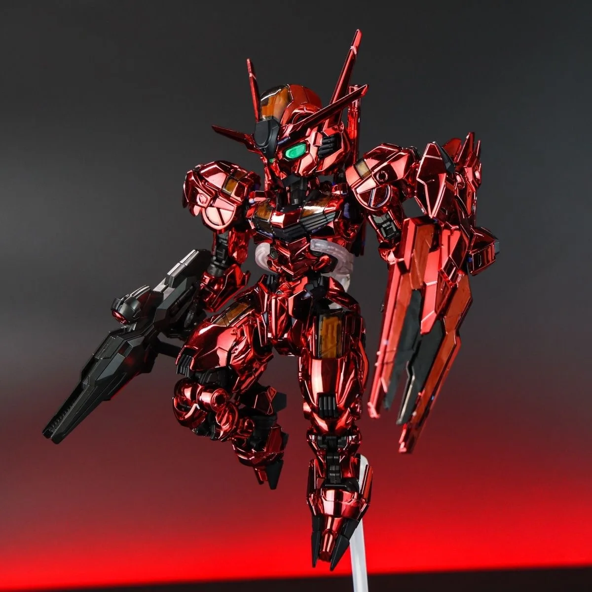 MGSD Aerial Action Figure XVX-016 Electroplating Red Color Anime Figure PVC Model Kit Assembly Robot Toy Movable Gift Decoration