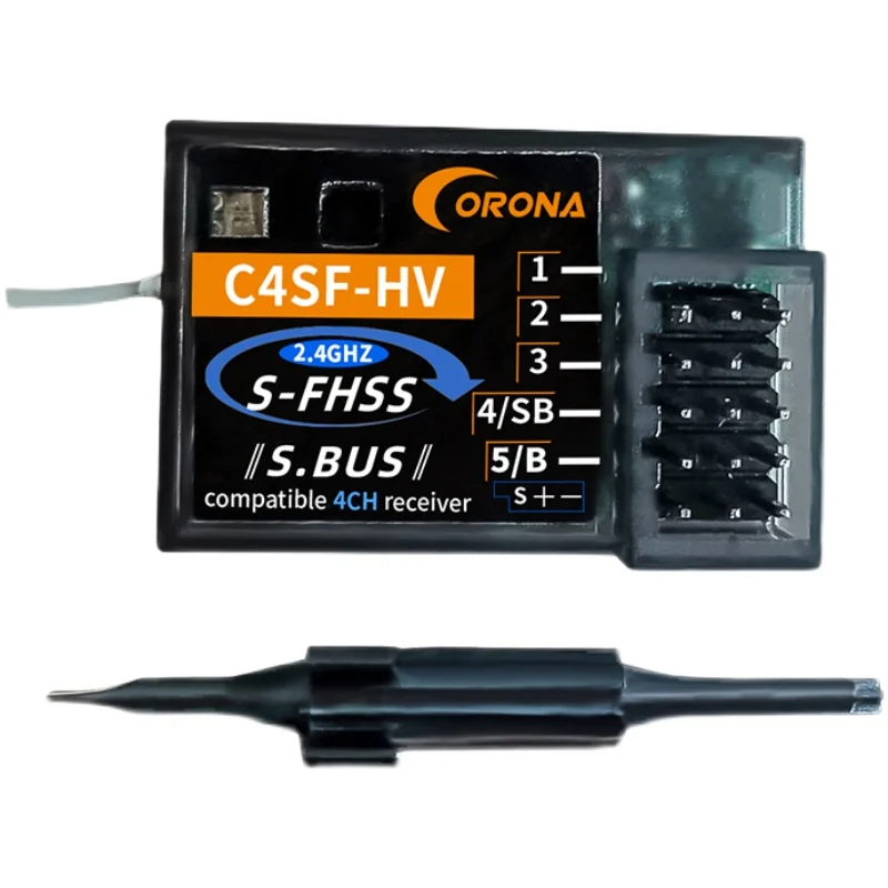 CORONA C4SF 2.4G HV Receiver for FutabaS-FHSS FHSS SBUS 3PV 3PK 4PKS 7PK T14SG Splashproof