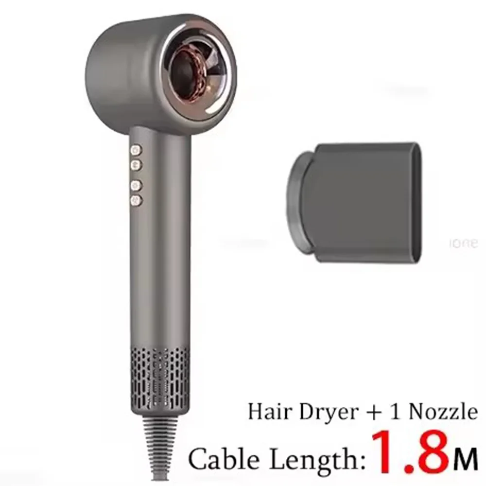 Super Hair Dryer Professional Leafless Hairdryer Hair Care Styling Negative Ion Electric Hair Dryers 3 Airflow Speed ​​Settings