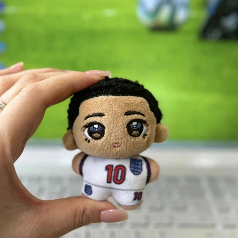 Haaland Bellingham Cotton Doll 7.5cm Mini Stuffed Plush Toy World Cup Souvenir Collectible Figure Pendant Bag Charm Gift for Fan