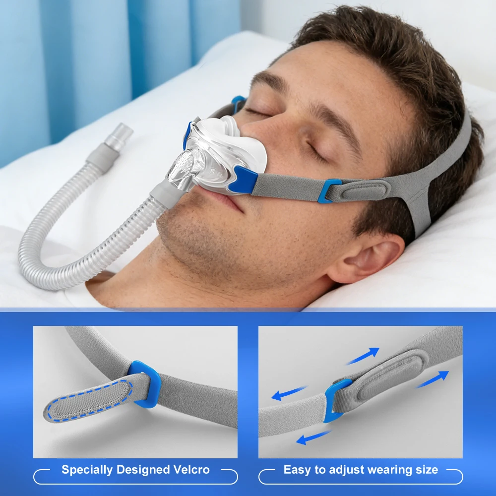 Cpap Nasal Pillows Mask Universal Sleep Apnea Nasal Mask With Headgear For Cpap&Bipap Mask With S/M/L 3 Sizes Silicone Cushions