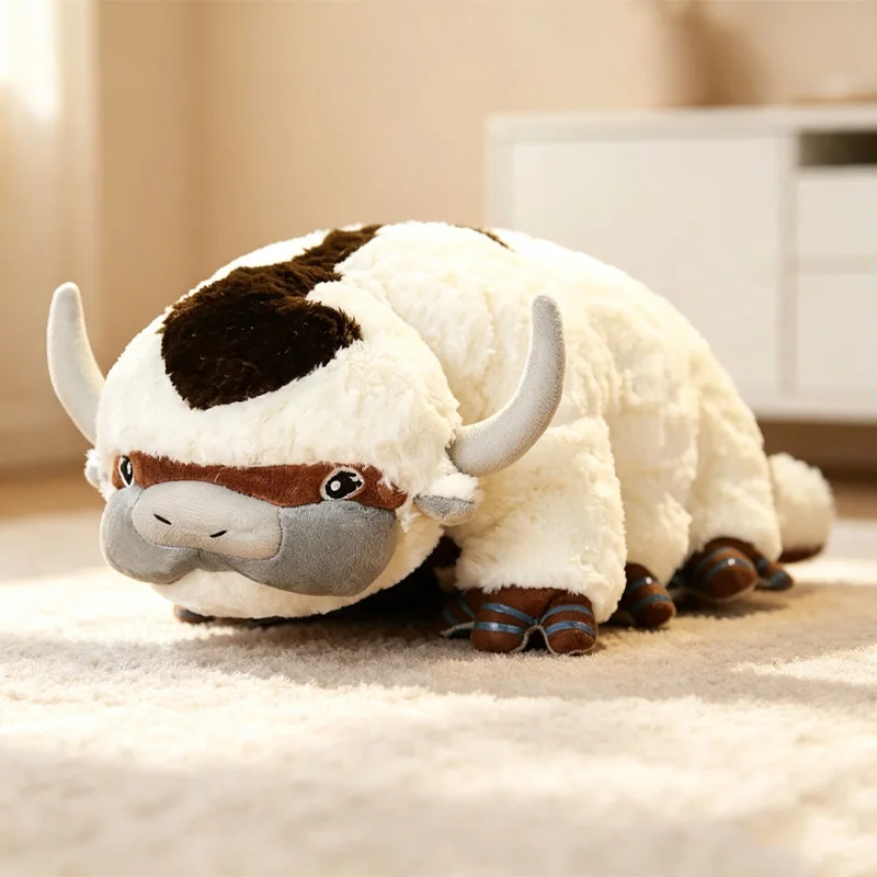 45cm Cattle Plushie Cartoon Animation Character Accessorie Throw Pillow Soft Appa Cattle Plush Toys Decorative Item Gifts Friend