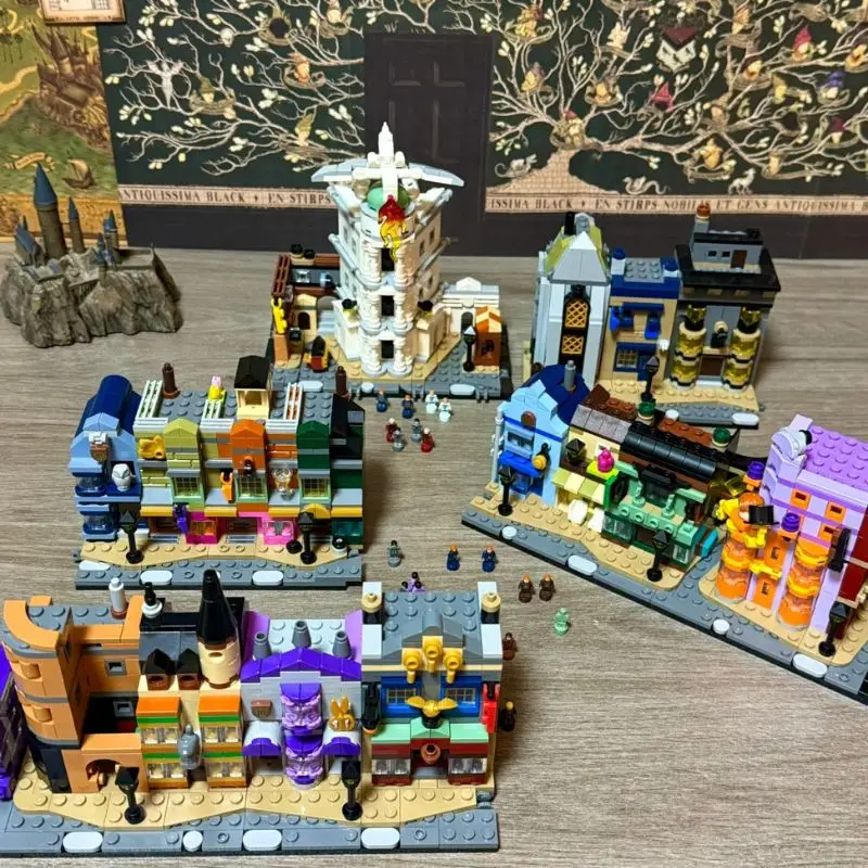 New 2750pcs Architecture Alley Shop Building Blocks Street View Bricks Toy for Christmas Birthday Gifts