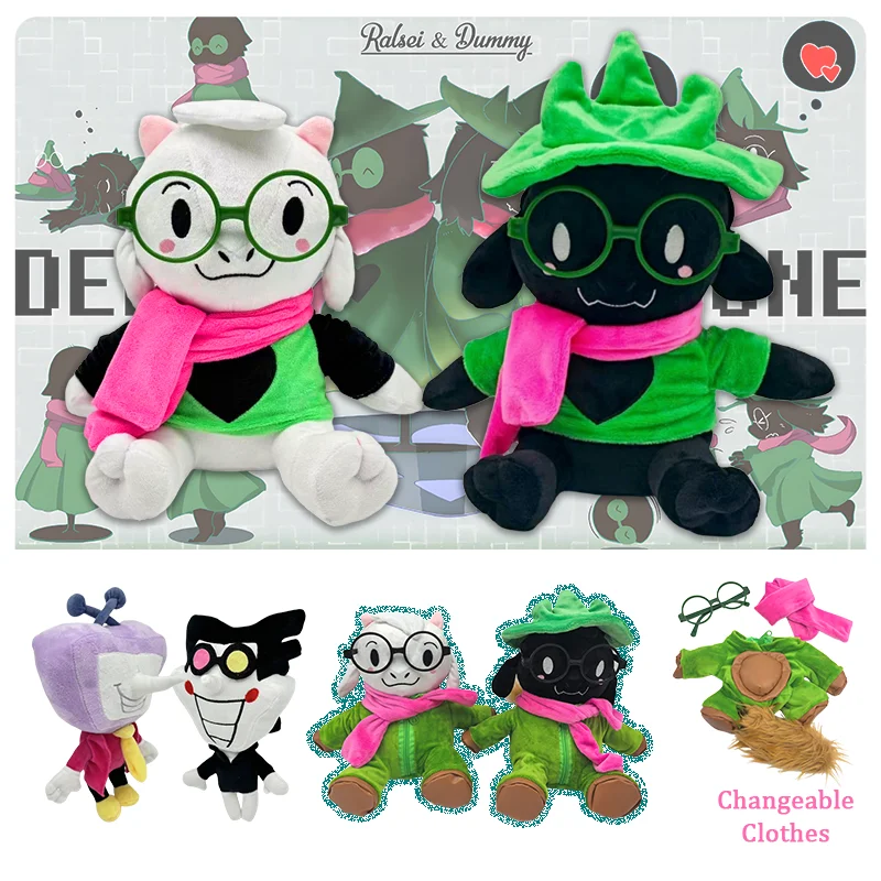 TreasuringU 2026 New Deltarunes Plush Toys Kawaii Ralsei Plush Stuffed Toys Tenna Doll Changeable Plushie Clothes Birthday Gifts
