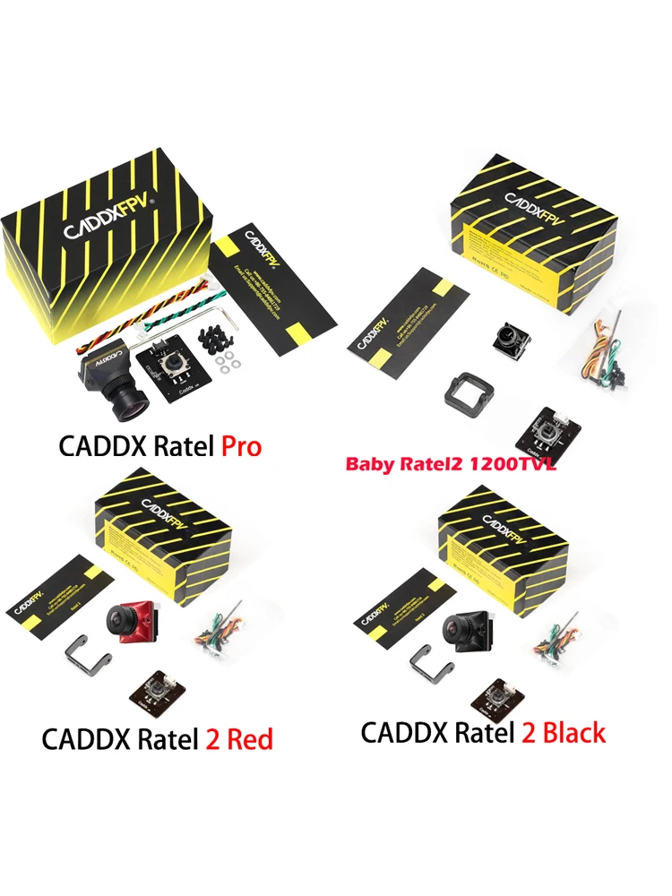 CADDXFPV Ratel Pro Analog / Baby Ratel 2 Nano / Ratel 2 FPV Camera IMAGE 16:9 & 4:3 (Changeable) Camera For RC FPV Drone