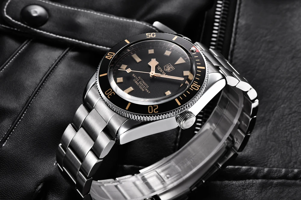 BENYAR Men's Watches Mechanical Automatic Watch BB58 Sport Watch For Men 2026 Stainless Steel Waterproof Business Luminous Clock