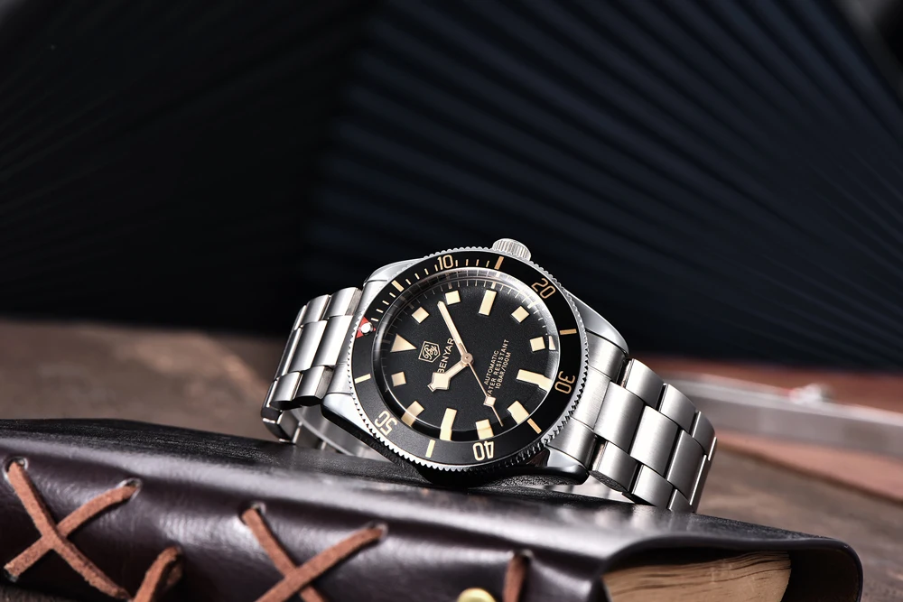 BENYAR Men's Watches Mechanical Automatic Watch BB58 Sport Watch For Men 2026 Stainless Steel Waterproof Business Luminous Clock