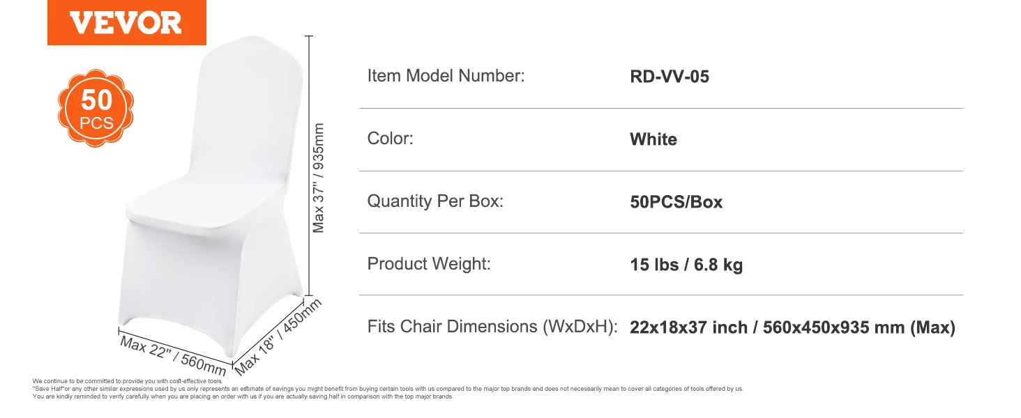SucceBuy 50 100Pcs Wedding Chair Cover Spandex Stretch Slipcover for Restaurant Banquet Hotel Dining Party Universal Chair Cover