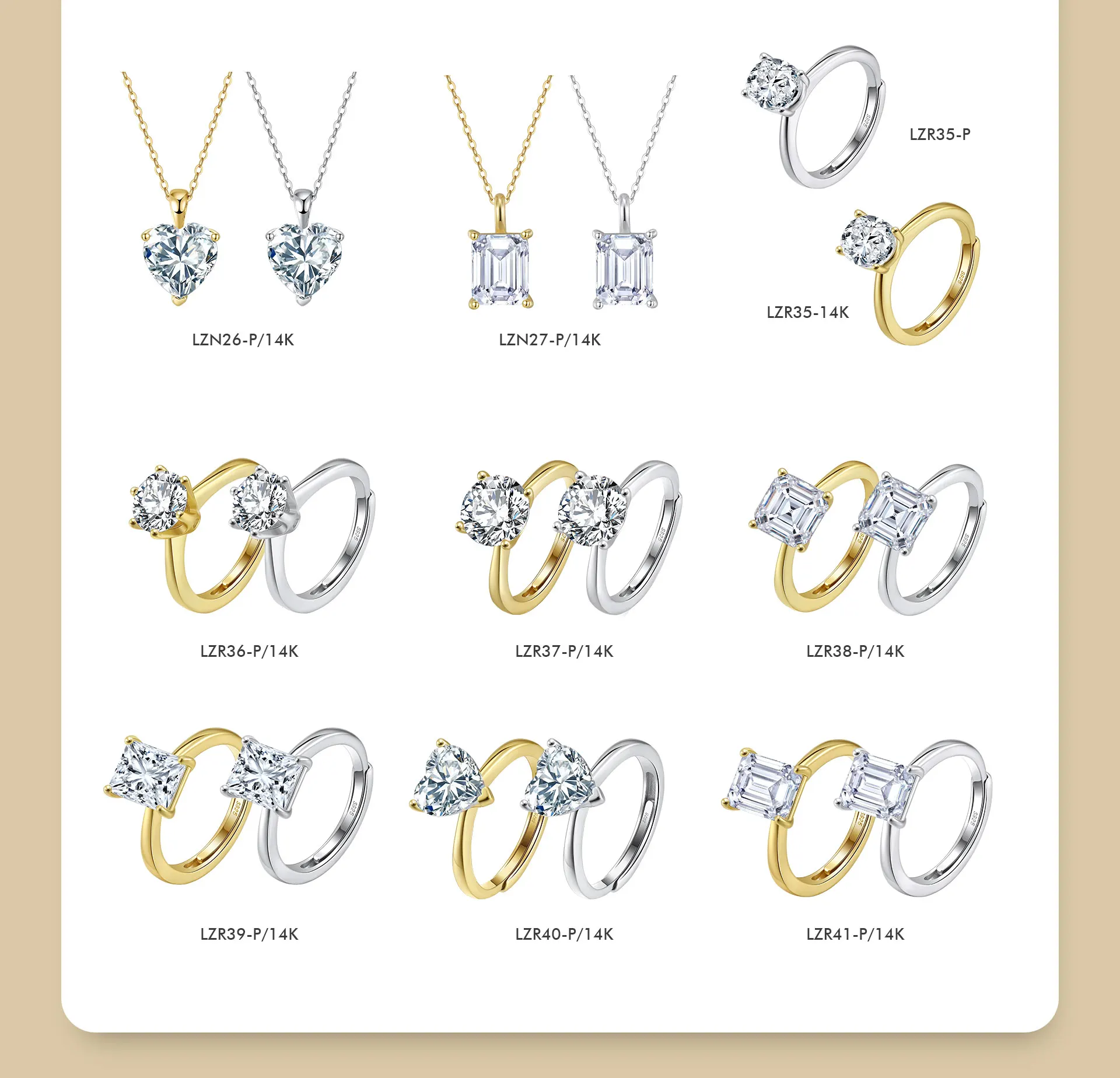 ORSA JEWELS Exquisite 925 Sterling Silver Zircon Earrings for Women Shiny 8A Premium Cubic Zirconia Earrings Party Jewelry LZE03