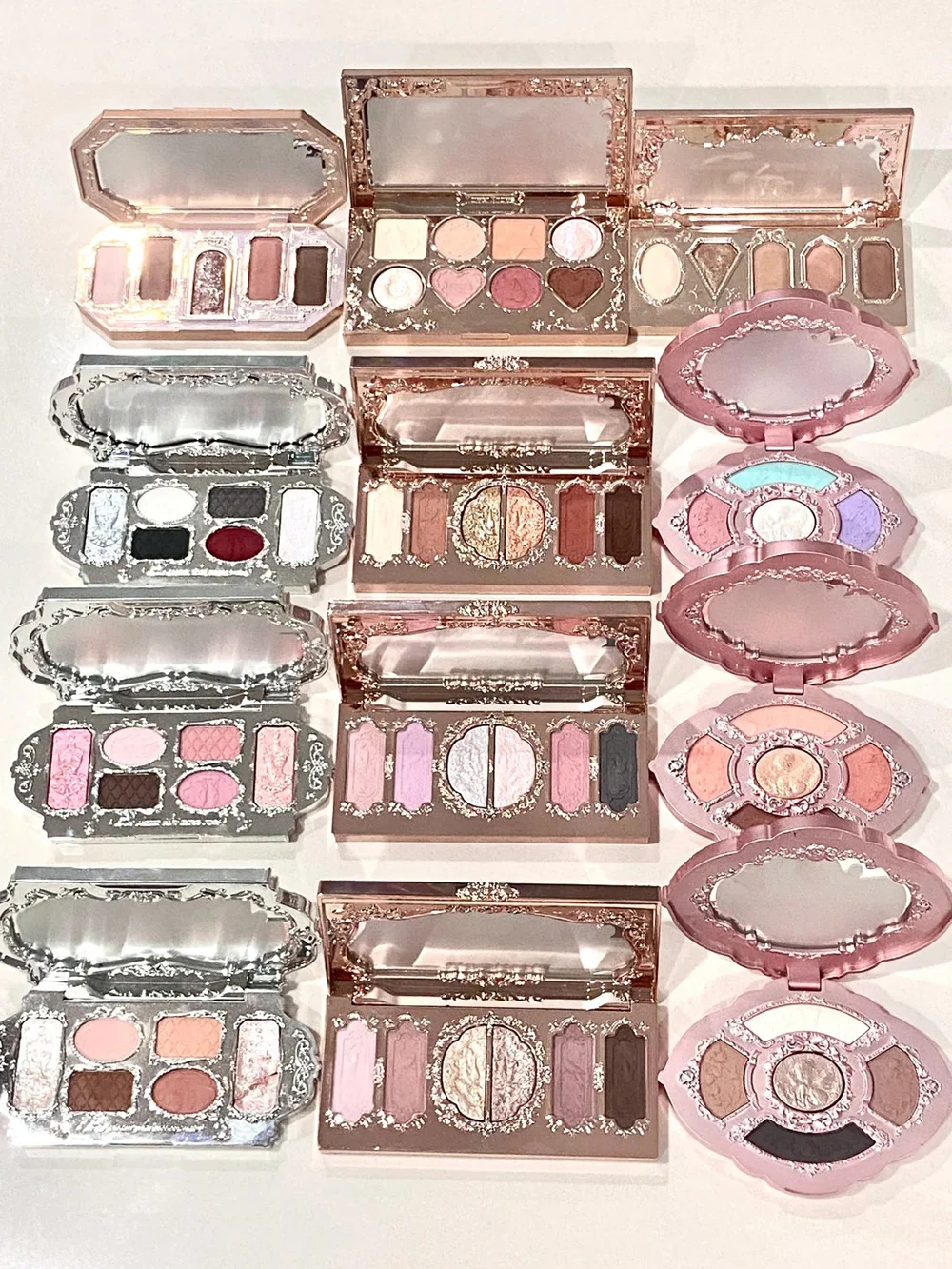 Flower Knows Swan Ballet 6 Color Eyeshadow Palette Matte Shimmer Pearl Glitter Waterproof Highly Pigmented Long Lasting Makeup