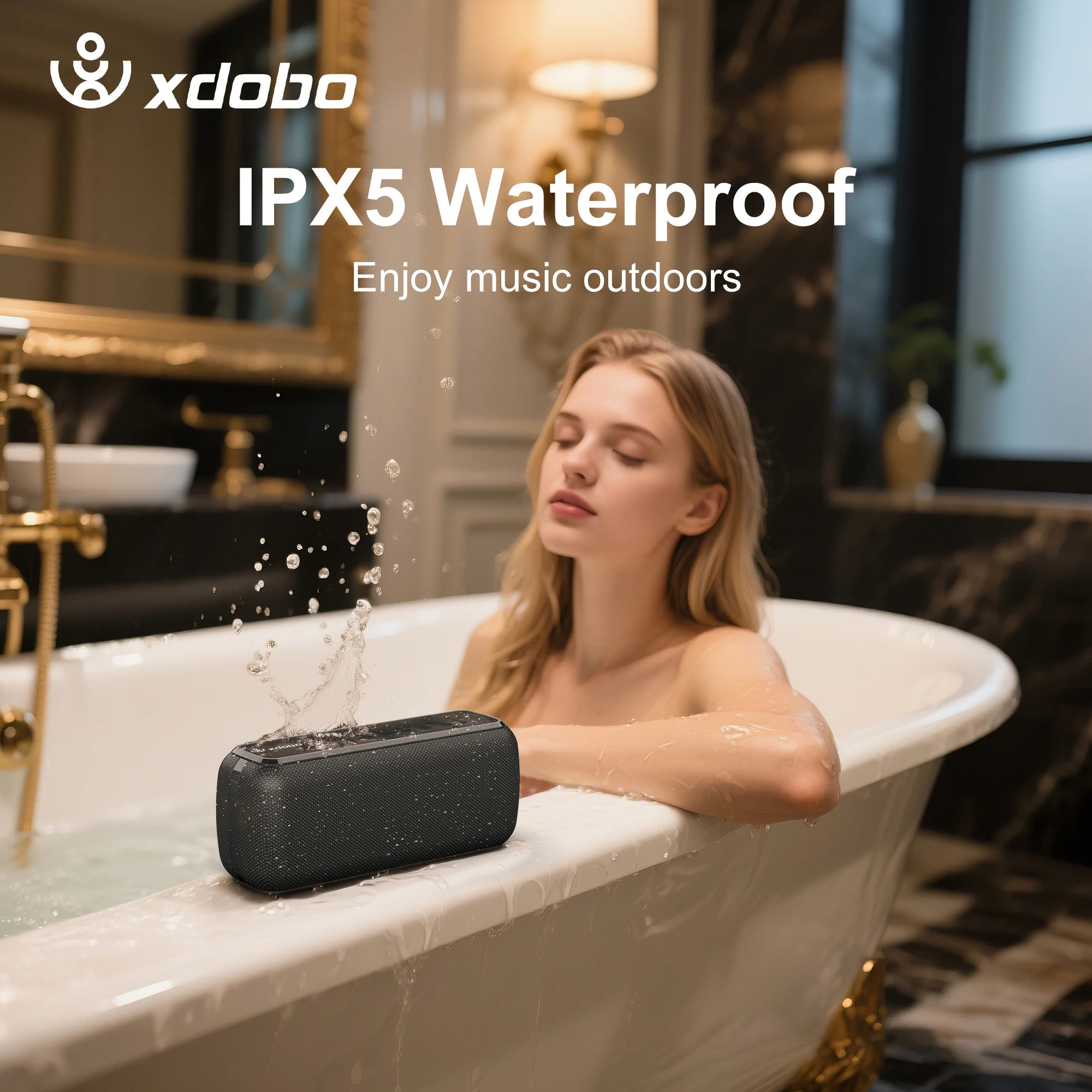 XDOBO X8 60W Portable Outdoor Speakers Bluetooth Wireless Bass Subwoofer Waterproof 6600mAh TWS Function Support TF/AUX
